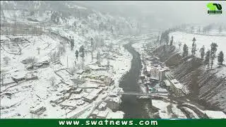 Beautiful aerial view of Tourist Spot Kalam Valley Swat , DRONE Videos