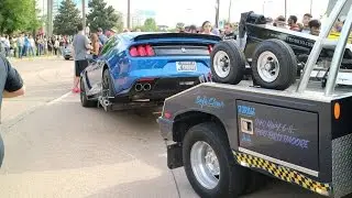 Houston Cars and Coffee Shelby Mustang GT350 Crash!!!