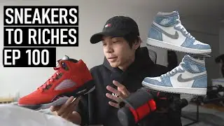 Air Jordan 1 Hyper Royal & AJ5 Raging Bull Live COP - Reselling Vlog - Sneakers To Riches Ep 100