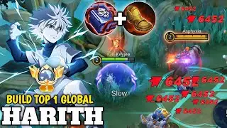 UPDATE!! TOP 1 GLOBAL HARITH NEW BEST 1 HIT COMBO BUILD 2025 | HARITH BEST GAMEPLAY - MLBB