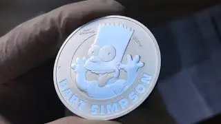 2022 Tuvalu Perth Mint The Simpsons : Bart Simpson 1oz Silver BU Coin