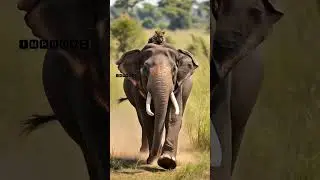 🧠🐘 Brave Elephant Saves 🐆 Leopard at the Last Second! ⏱️💥 #ElephantRescue #LeopardSaved #AnimalHero