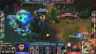 [NA LCS] Week 5 Day 1 - TSM vs DIG Epic Baron Play