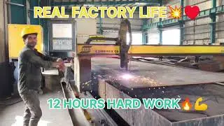 Real Factory Life | CNC Plasma Cutting Full Process 🔥
