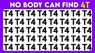 No Body Can Find | Quick Eyes Test 👁|Number and Letter Edition