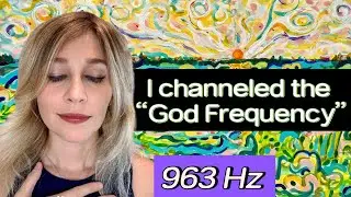 963 Hz God Frequency | Channeled Light Language Painting | Divinity, Infinity #lightlanguageart