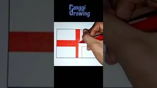 Drawing England Flag