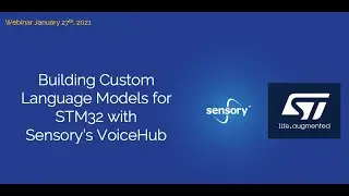 Building Custom Language Models with ST for the STM32 on Sensory’s VoiceHub