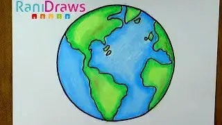 Cómo dibujar al PLANETA TIERRA con óleo pastel- Nivel: fácil