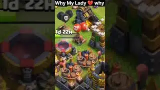 why 🤔She Doing This💔 #cocchallenge #clashofclans #gaming #games #clashroyale #supercell #clashofclan