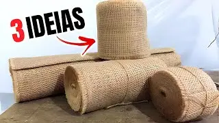 3 IDEIAS PARA TRANSFORMAR JUTA EM IDEIAS ÚTEIS PARA SUA CASA | SHOW DE ARTESANATO