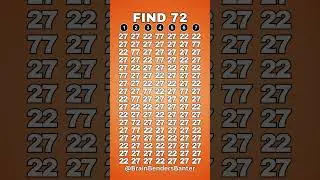 Test Your Observation Skills With This FAST Number Game! #shorts