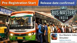 Finally Bus Masters india Pre-Registration Start & Release date confirmed New Bus Game Coming Soon