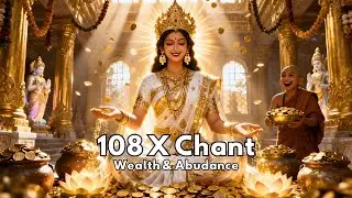 Mahalakshmi Gayatri Mantra with Calming Music for Daily Abundance Ritual Practice