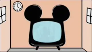 Mickey Mouse Black TV Watching Betty Bronson and Mary Pickford in Peter Pan (1924)
