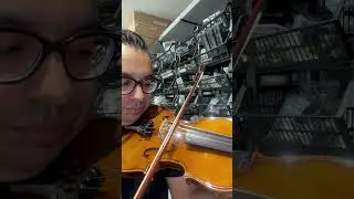 Violino 4/4 Oficina Fundo Inteiro Verniz Brilho acetinado completo e ajustado 02 Arcos Case Breu