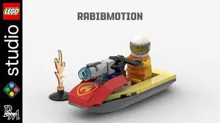 LEGO Fire Rescue Water Scooter 30368 Tutorial | Step by Step Guide | RabibMotion