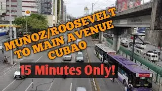 MU&Ntilde;OZ TO CUBAO MAIN AVENUE IN 15 MINUTES| EDSA CAROUSEL BUS RIDE | BUS RAPID TRANSIT PHILIPPINES