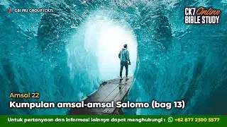 Bible Study Amsal 22