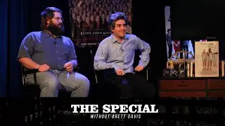 Bridey Elliott, Griffin Newman & Clare McNulty with The Film Guys on The Special Without Brett Davis