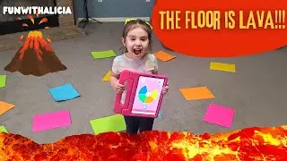 The floor is LAVA!!! Learn colors! Educational for kids and toddlers!