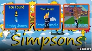 ‼️SIMPSON‼️ How to find JIMBO JONES, VARNEY GUMBLE, STATUE OF JABEDIHA in Find the Simpsons Game.