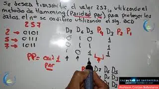 metodo de hamming - como CODIFICAR un codigo binario BCD