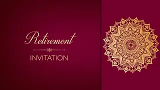 Retirement Invitation Video For WhatsApp | Digital E-card