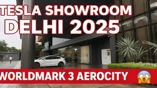 🚗⚡ &ldquo;Tesla Finally in Delhi 2025! | Aerocity Showroom Full Tour&rdquo;