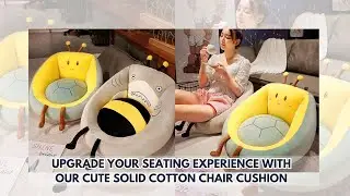 Solid Chair Cushion Square Mat Cotton