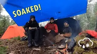 Camping in the Rain With Friends!