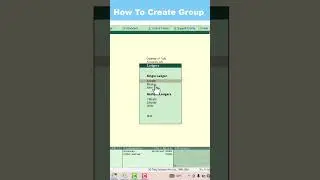 Create Group in Tally ERP 9 📊 | Tally Tips in 1 Minute!