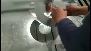 [LaserMen] CO2 laser cutitng machine - galvanised steel cutting