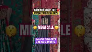 ✨KASHMIRI SAREE SALE✨Nampally Numaish Exhibition 2026❤️#shorts#trending#viral#numaish#exhibition#fyp