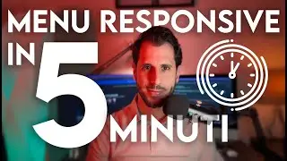 Creare un MENU RESPONSIVE in 5 MINUTI con HTML e CSS - html tutorial ita