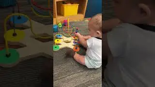 River playing in the children&rsquo;s area at the Buda Library