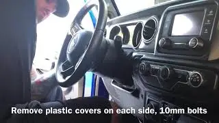 Jeep Wrangler  JL JT steering wheel removal, replacement