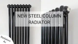 INSTALLING OUR NEW STEEL COLUMN RADIATOR  ||  Vertical Column Radiator from Radiators 4u