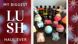 My Biggest Lush Haul Ever | U.K. 🇬🇧 and Lush USA 🇺🇸 | Community Favorites and 🎄 Christmas