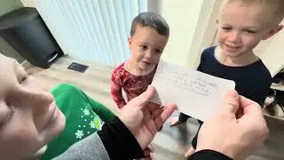 Christmas 2025 scavenger hunt. They were excited to get their new…