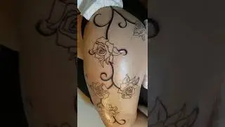 I got my thigh tattoo
