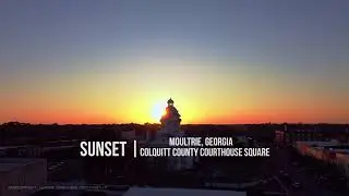 Sunset - Colquitt County Courthouse Square Moultrie, Georgia
