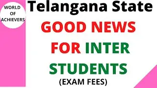 TS INTER GOOD NEWS 2021|TS INTER LATEST UPDATES 2021|TS INTER EXAM FEES 2021TS INTER EXAM DATES 2021