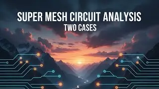 Super Mesh Analysis With Two Cases.Notes in description