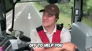 Tractor Driver's Secret: Let Me Help You Overtake! #shorts