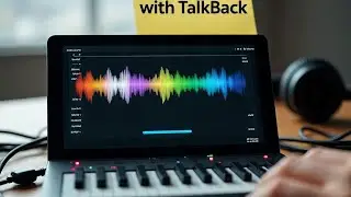 audio recorder with effect, how to use with TalkBack (hindi)