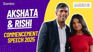Learn English with Rishi Sunak & Akshata Murty | Stanford GSB Commencement Speech 2025