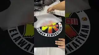Sablon DTF kaos hitam Doctor Oii