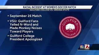 Guilford College 'fans' accused of yelling racial slurs, making monkey noises at soccer match