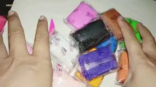 ASMR Unboxing Sound Polymer Clay 😌 Relaxing 😎 Crunchy Sound 😍#asmr #relaxing #clay #polymer 